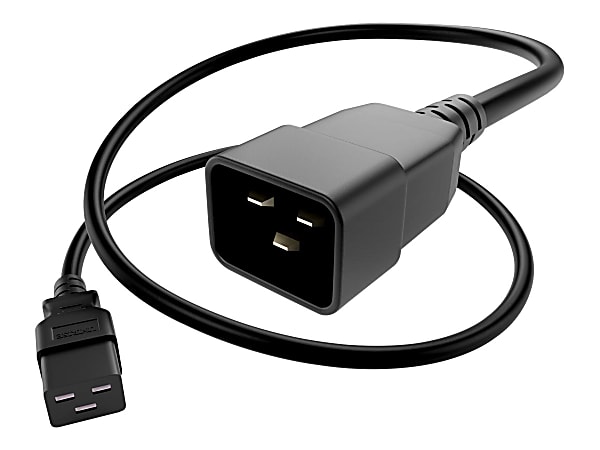 Unirise High End Data Center Rated Power Cord - For Rack - 12 Gauge - 250 V AC20 A - Black - 4 ft Cord Length - 1