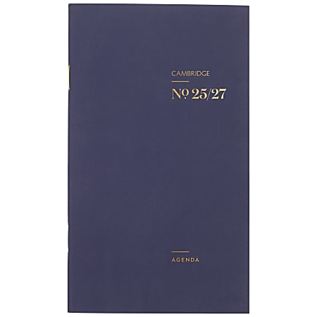 Cambridge® WorkStyle® Academic 2025-2027 Two Year Monthly Planner, Future Dusk, Pocket, 3 1/2" x 6 1/4"