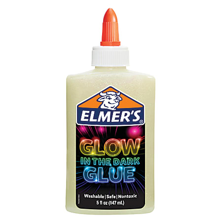 Colorations Glow in The Dark Glue, 4 oz - Set of 4