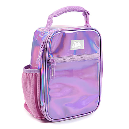 Arctic Zone Translucent Insulated Upright Lunch Pack 10 34 H x 3 316 W x 7 1516 D Iridescent Office Depot