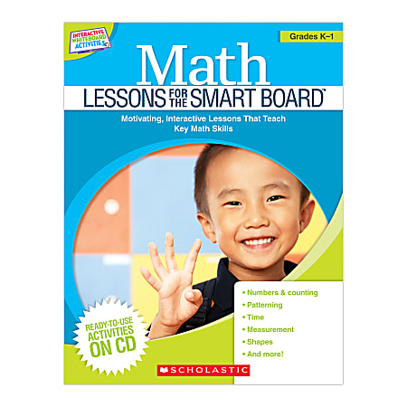 Scholastic Math Lessons For The SMART Board, Grades K-1
