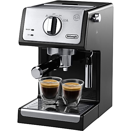 DeLonghi 15-Bar Pump Espresso And Cappuccino Machine, Black/Stainless