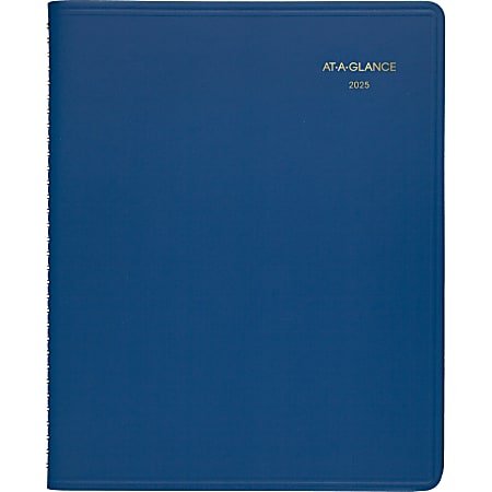 2025-2026 AT-A-GLANCE® Monthly Planner, 9" x 11", Blue, January 2025 To March 2026, 7025020