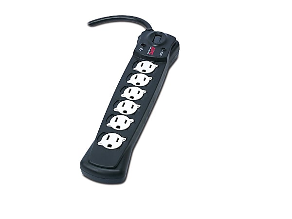 APC by Schneider Electric SurgeArrest Essential P6B-LM 6-Outlets Surge Suppressor - 6x NEMA 5-15R - 490 J - P6BLM
