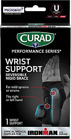 CURAD Performance Series Reversible Wrist Support Universal Black