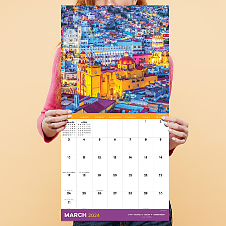 2024 TF Publishing Art & Design Wall Calendar, 12" x 12", Destination