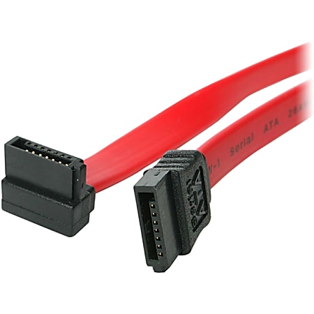 4XEM 18in Standard To Right Angle SATA 3.0 Serial ATA Cable