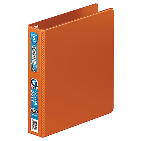 Wilson Jones® Ultra Duty Binder, 1 1/2" D-Ring, 75% Recycled, Dark Orange