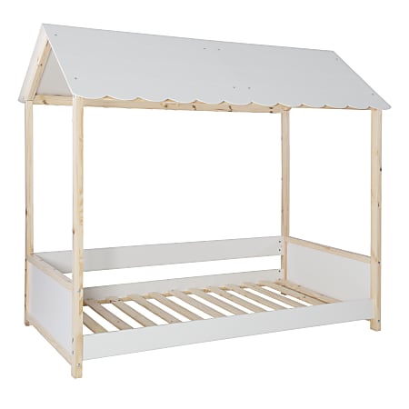 Powell Aurelia Twin Bed Frame, 72"H x 80-7/8"W x 48-3/5"D, White