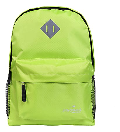 Playground Hometime Backpack Neon Yellow Office Depot