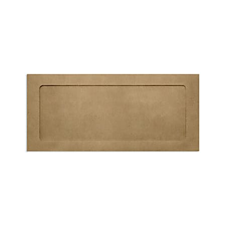 LUX #10 Envelopes, Full-Face Window, Gummed Seal, Grocery Bag, Pack Of 50