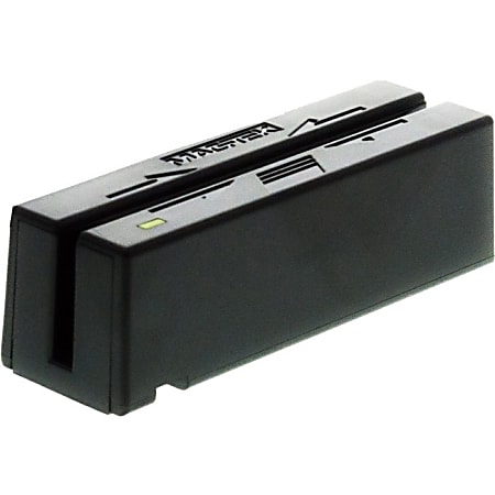 MagTek Mini Swipe Reader - Triple Track - Serial - Black