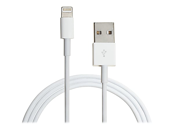 4XEM - Lightning cable - USB male to Lightning male - 3 ft - MFI Certified - white