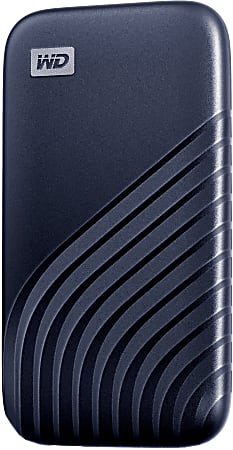 Western Digital My Passport Portable SSD 1TB Blue - Office Depot