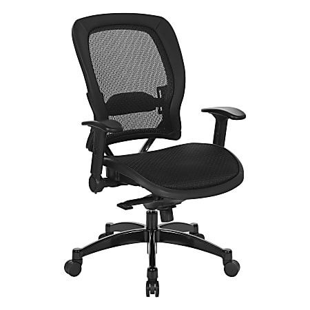 Office Star Manager's Ergonomic Mesh High-Back Executive Office Chair, Black
