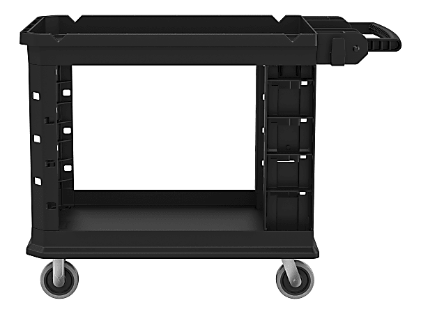 Heavy-Duty Utility Cart: Structural Foam, Black