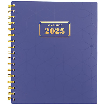 2025-2026 AT-A-GLANCE® BADGE Weekly/Monthly Planner, 7" x 8-3/4", Geo, January To January