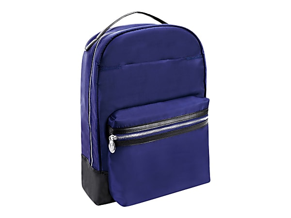 Leather top tech backpack