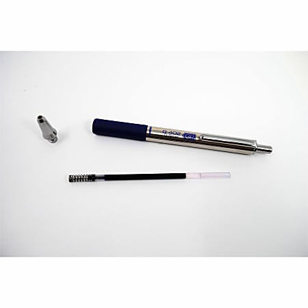 Zebra STEEL 4 Series G-402 Retractable Gel Pen - Fine Pen Point - 0.5 mm Pen Point Size - Retractable - Black Gel-based Ink - Stainless Steel Barrel - 1 Each Zebra STEEL 4 Series G-402 Retractable Gel Pen - Fine Pen Point - 0.5 mm Pen Point Size - Retractable - Black Gel-based Ink - Stainless Steel Barrel - 1 Each