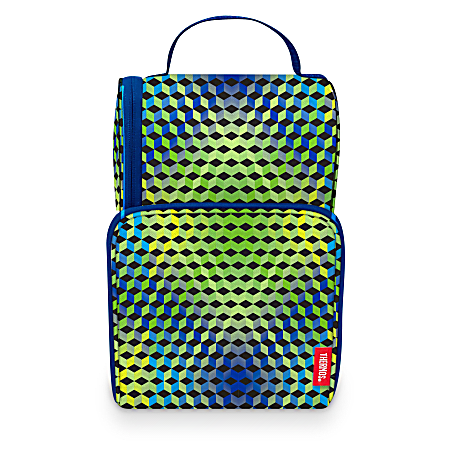 Thermos Dual Compartment Insulated Lunch Kit, 10-1/2&rdquo;H x 7&rdquo;W x 4-3/4&rdquo;D, 3D Cube Print