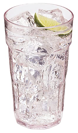Cambro Lido Styrene Tumblers, 16 Oz, Clear, Pack Of 36 Tumblers