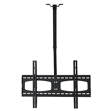 MegaMounts Tilting And Rotating Adjustable-Height Ceiling Television Mount, Black