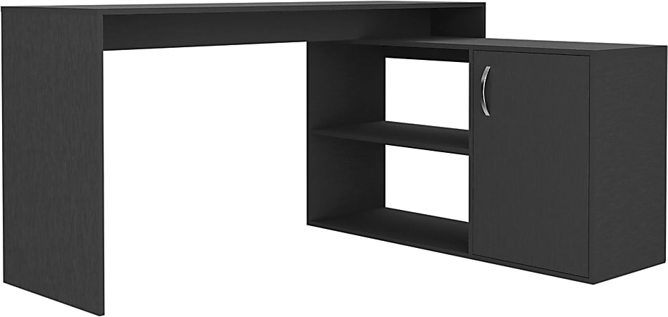 RTA AXIS 60"W L-Shaped Computer Desk, Wengue