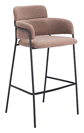 Zuo Marcel Barstools, Brown, Set Of 2 Barstools