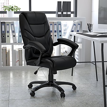 Flash Furniture Overstuffed Ergonomic LeatherSoft Faux Leather
