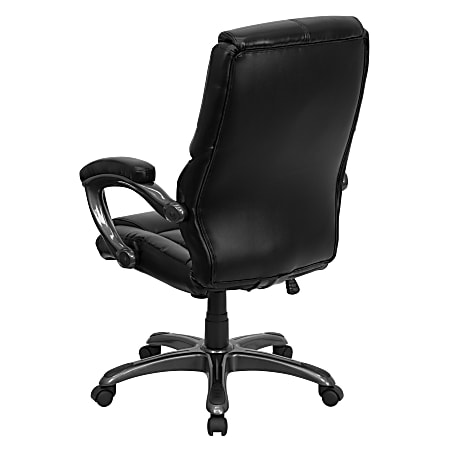 Overstuffed store swivel chair