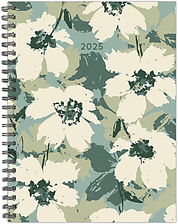2025 Willow Creek Press Softcover Weekly/Monthly Planner, 6-1/2” x 8-1/2”, Fresh Floral, January To December, 47323