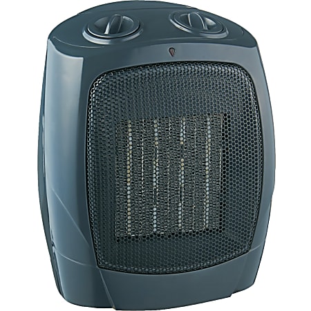 Brentwood H-C1601 Convection Heater - Ceramic - 750 W to 1500 W - 2 x Heat Settings - 1500 W - Indoor - Black