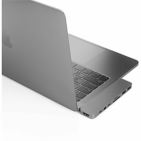 Targus® Sanho HyperDrive PRO 8-in-2 USB-C Hub, 7/16"H x 1-1/4"W x 5-3/16"D, Space Gray, 00GF54