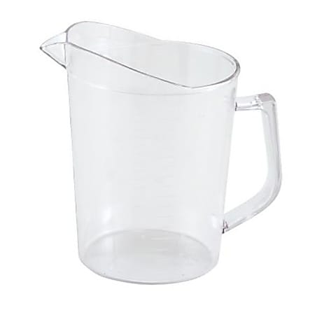 Royal Industries Polycarbonate Liquid Measuring Cup, 1 quart, cup graduated  in cups/ml