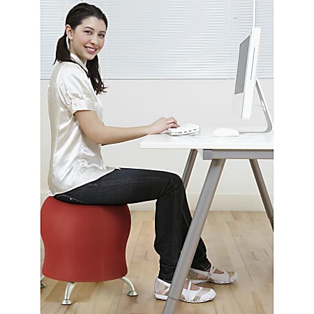 Safco Zenergy Exercise Ball Stool Crimson Office Depot