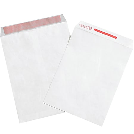 Tyvek® Tamper-Evident Envelopes, 10" x 13", White, Case Of 100
