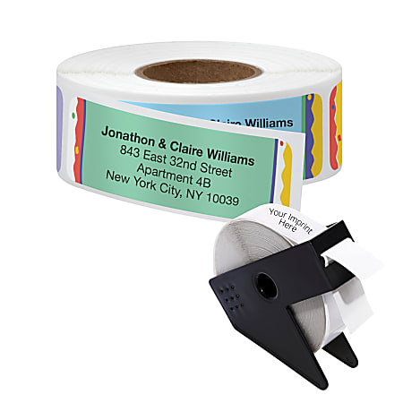 Personalized Custom Printed, Return Roll Address Labels, Assorted