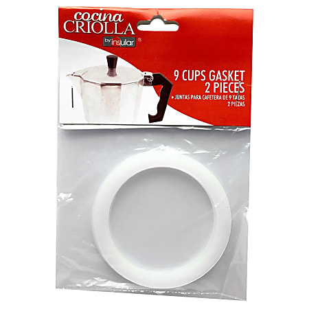 Cocina Criolla 9-Cup Replacement Gaskets, White, Total Qty 2