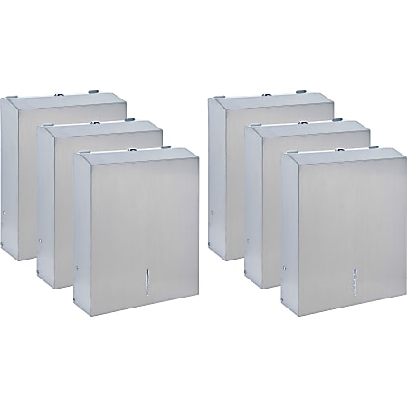 Genuine Joe C-Fold/Multi-fold Towel Dispenser Cabinet - C