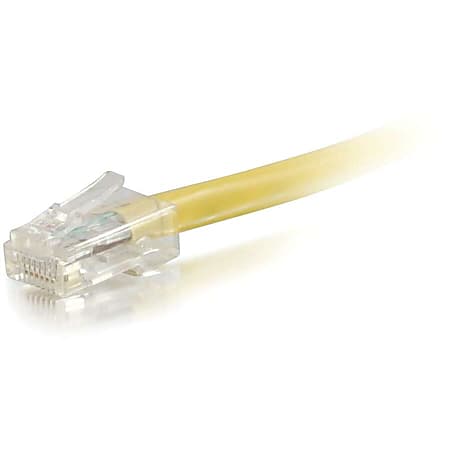 C2G 75ft Cat6 Non-Booted Unshielded (UTP) Ethernet Network Cable, Yellow, 04187