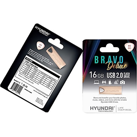 Hyundai Bravo Deluxe 2.0 USB - 16 GB - USB 2.0 - Rose Gold