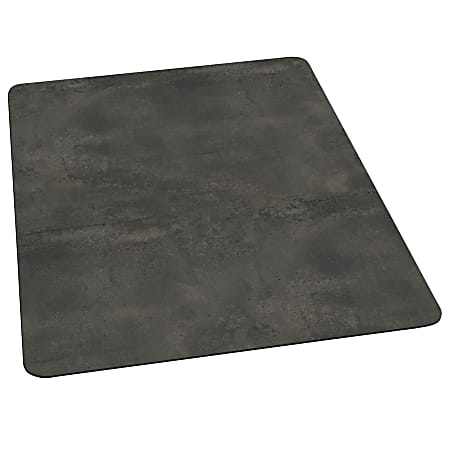 ES Robbins TrendSetter® Vinyl Chair Mat For Medium-Pile Carpet, 36" x 48", Pewter