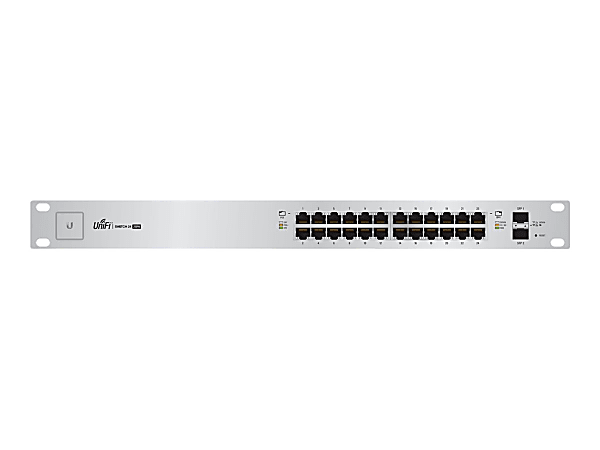 Ubiquiti UniFi Switch US-24-250W - Switch - managed - 24 x 10/100/1000 (PoE+) + 2 x Gigabit SFP - rack-mountable - PoE+