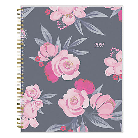 2027 Blue Sky Mimi Pink Weekly/Monthly Planning Calendar, 8.5x11, 0%, Frosted PP, Jan–Dec, RY27