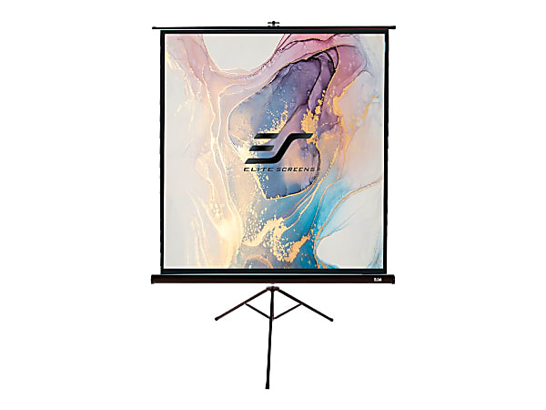 Elite Tripod Series T100UWH - Projection screen with tripod - 100" (100 in) - 16:9 - MaxWhite - black