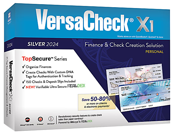 VersaCheck X1 Silver, 2024, For Windows®, CD/Product Key