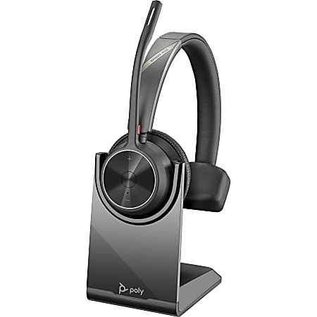 Poly Voyager 4300 UC 4310 Headset - Mono - USB Type A - Wireless - Bluetooth - 164 ft - 20 Hz - 20 kHz - 77Y92AA