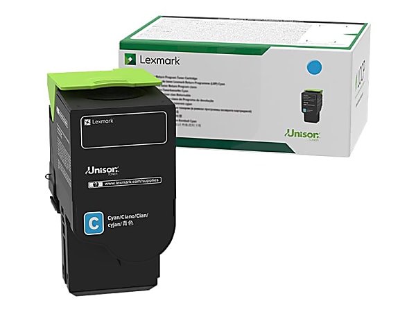 Lexmark™ 80C1SC0 Cyan Return Program Toner Cartridge