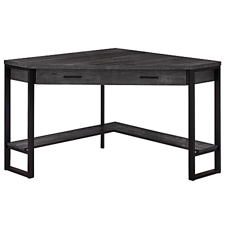 Monarch Specialties Jordan 42"W Corner Computer Desk, Black