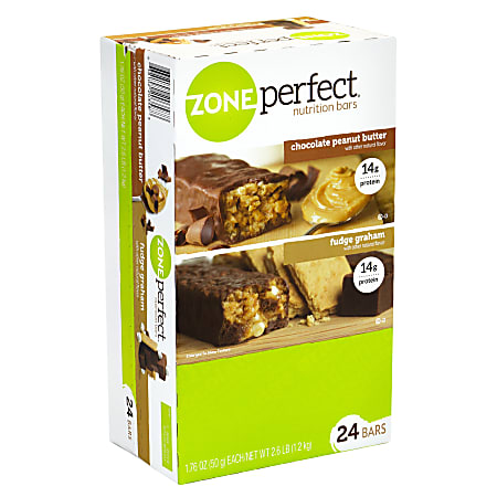 ZonePerfect Nutrition Bars Chocolate Peanut Butter & Fudge Graham, 1.58 oz, 24 Count